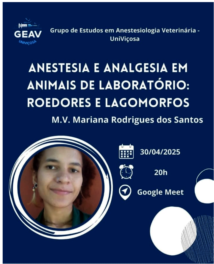 Anestesia em Animais de Laboratório - UniViçosa